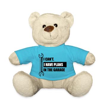 Craftsman Handyman Craft Tool Construction Site - Teddy Bear - atoll blue - Front
