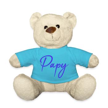 OPA. VATERTAG. ALLES GUTE ZUM GEBURTSTAG OPA. ICH LIEBE DICH. - Teddy - Atollblau - Vorne