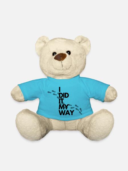 Je l’ai fait mon Way Footprints - Nounours - bleu outremer