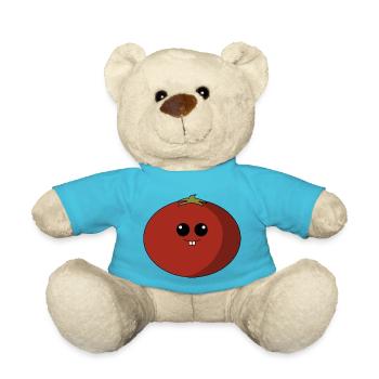 Tomate avec visage - Nounours - bleu outremer - Devant