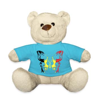 Belgique, pays, drapeau, états officiels, continent - Nounours - bleu outremer - Devant