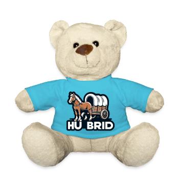 Hü Brid - Lustiges Hybrid Auto - Pferd - Teddy - Atollblau - Vorne