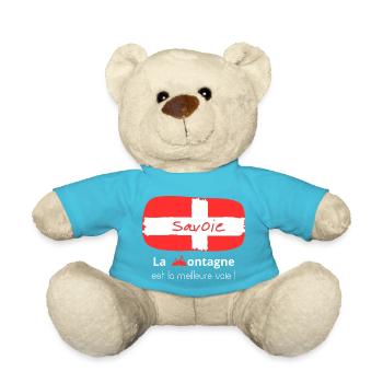 Drapeau de Savoie - Nounours - bleu outremer - Devant