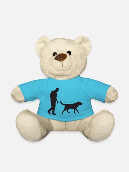L’homme et le chien - Nounours - bleu outremer