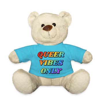 Queer Vibes Nur Regenbogenfarben - Teddy - Atollblau - Vorne