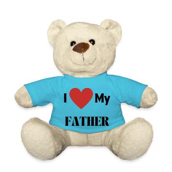 ICH LIEBE MEINEN VATER - Teddy - Atollblau - Vorne