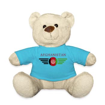Ich liebe Afghanistan, Eleganz Stil Design T-Shirt - Teddy - Atollblau - Vorne