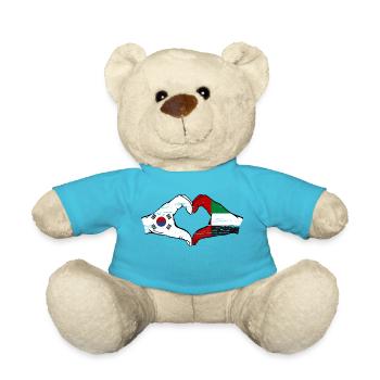 Corée du Sud Émirats arabes unis Cœur - Nounours - bleu outremer - Devant