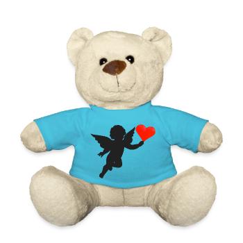 Coeur d'ange, noir - Nounours - bleu outremer - Devant