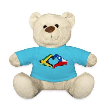 Jamaïque Chili Mains Forme de Coeur Utilisé - Nounours - bleu outremer - Devant