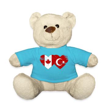Canada Dinde Drapeau Coeur Utilisé - Nounours - bleu outremer - Devant