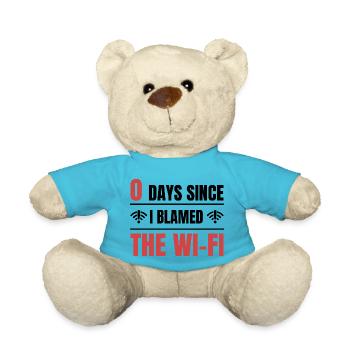 Techie 0 Days Since I Blamed The Wi-fi - Teddy - Atollblau - Vorne