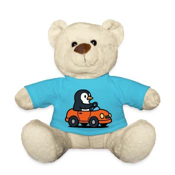 Penguin Car - Teddy Bear - atoll blue - Front