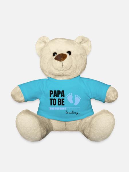 Futur papa - garçon - Nounours - bleu outremer