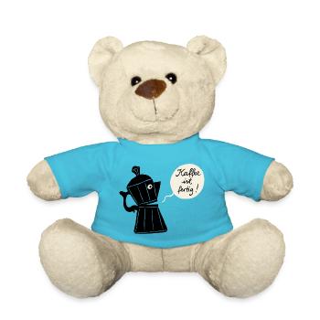 Kaffee ist fertig - Teddy - Atollblau - Vorne