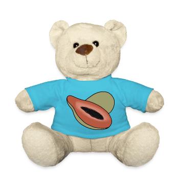 Delicious Fruit Papaya - Teddy Bear - atoll blue - Front