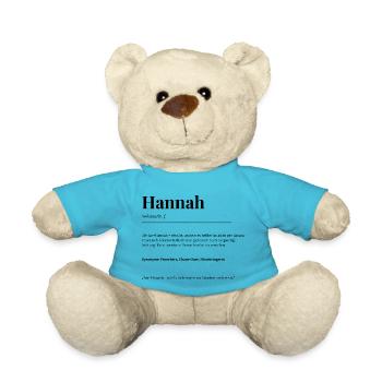 Hannah - Teddy - Atollblau - Vorne