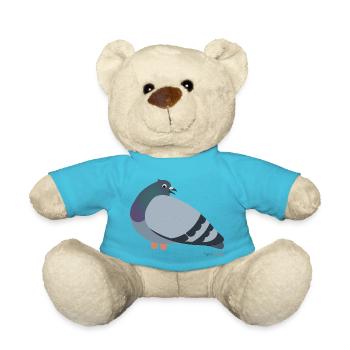 Pigeon pigeons - Teddy Bear - atoll blue - Front