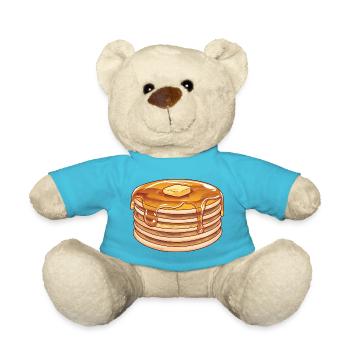 Süßer klassischer Pfannkuchenstapel - Teddy - Atollblau - Vorne