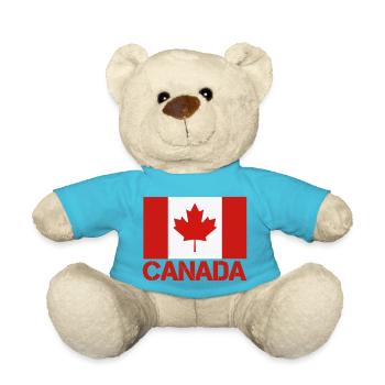 Ahornblatt Kanada Flaggenkunst - Teddy - Atollblau - Vorne