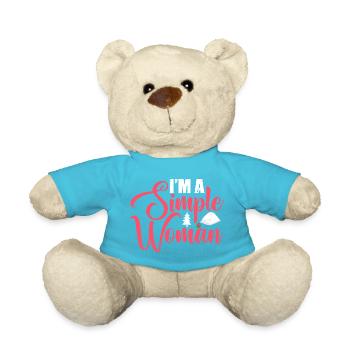 Outdoor Lover Graphic for Women - Teddy Bear - atoll blue - Front