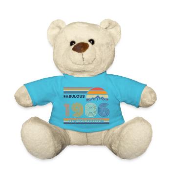 Fabulous 1986 – Limited Edition Design - Teddy Bear - atoll blue - Front