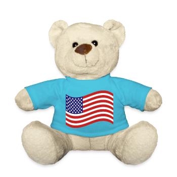 Drapeau des États-Unis - Nounours - bleu outremer - Devant