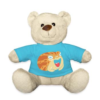 Frog - Teddy Bear - atoll blue - Front