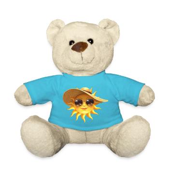 Sonnensonne mit Hut und Sonnenbrille - Teddy - Atollblau - Vorne