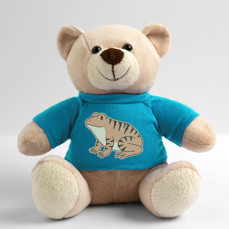 orange toad with retro stripes tabby stripes Teddy Bear