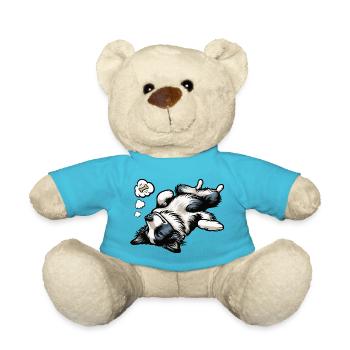 Border Collie Collie Owner Collie Lover - Teddy Bear - atoll blue - Front