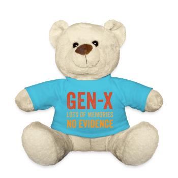 Génération X - beaucoup de souvenirs. Aucune preuve. - Nounours - bleu outremer - Devant