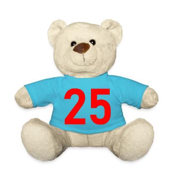 25. 25 YEARS. 25th ANNIVERSARY. 25 YEARS ANNIVERSARY. - Teddy Bear - atoll blue - Front