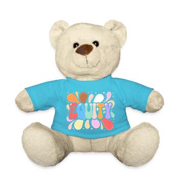 Colored Equality - Teddy Bear - atoll blue - Front