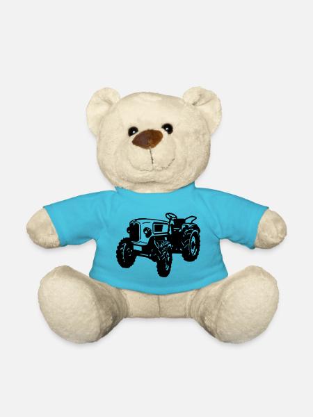 Traktor , Trecker , Landmaschine Traktoren , (25) - Teddy - Atollblau