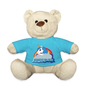 Always be you (Unicorn) - Teddy - Atollblau - Vorne