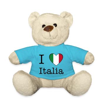 Ich liebe Italien - Teddy - Atollblau - Vorne