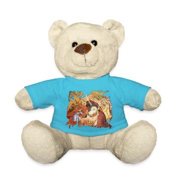 Jesus birth - Teddy Bear - atoll blue - Front