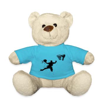 baketballer dunking II - Teddy Bear - atoll blue - Front