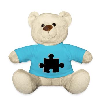Puzzle - Teddy Bear - atoll blue - Front