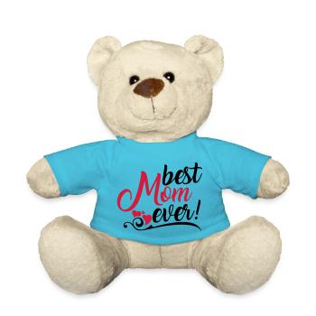 Best Mom ever! - Teddy - Atollblau - Vorne