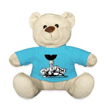 Wikinger Viking Bodybuilder Training Gym - Teddy - Atollblau - Vorne