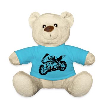moto - Nounours - bleu outremer - Devant