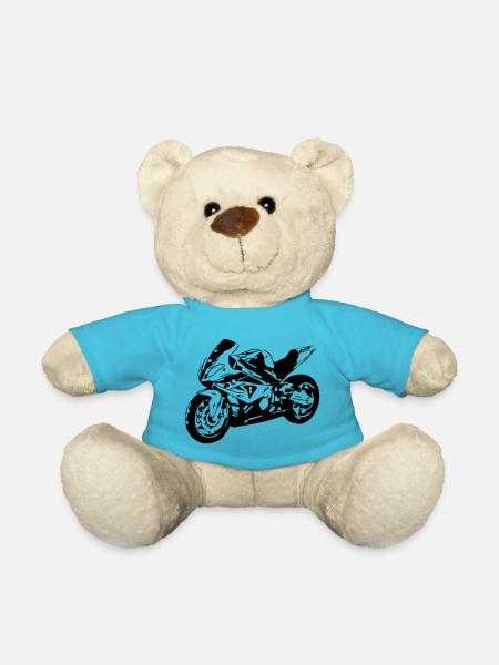 moto - Nounours - bleu outremer