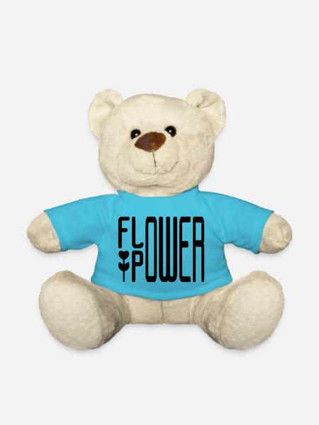 FLOWER POWER - Nounours - bleu outremer