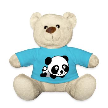 Panda - Teddy - Atollblau - Vorne