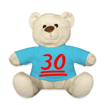 30-30e anniversaire - Nounours - bleu outremer - Devant