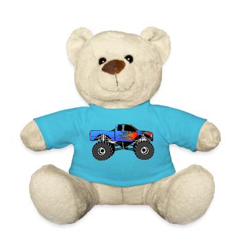 Monster truck - Teddy Bear - atoll blue - Front