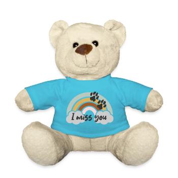 i miss you - Teddy Bear - atoll blue - Front