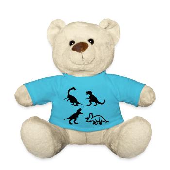 Dinosaur Dino - Teddy Bear - atoll blue - Front